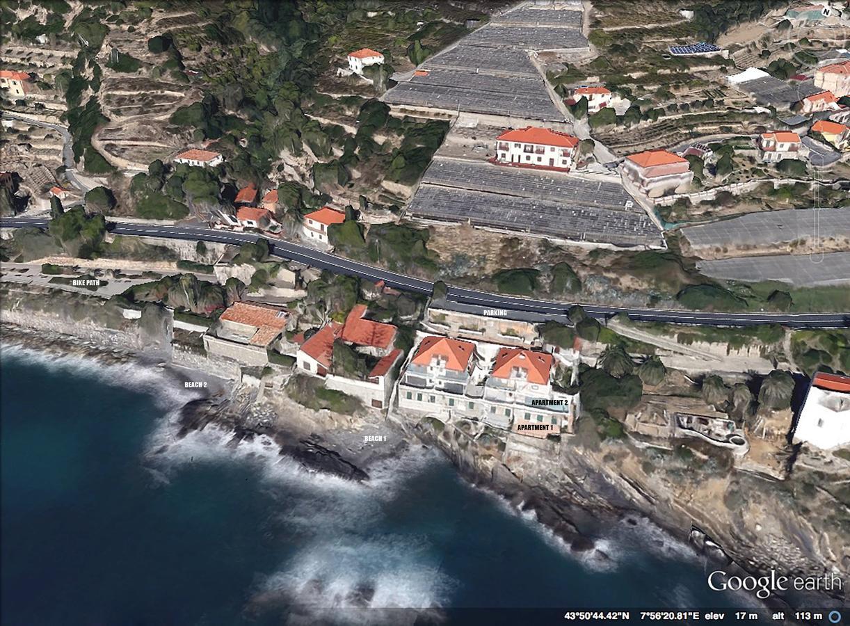 Seaside Holiday Apartment - Unique Location Cipressa Luaran gambar